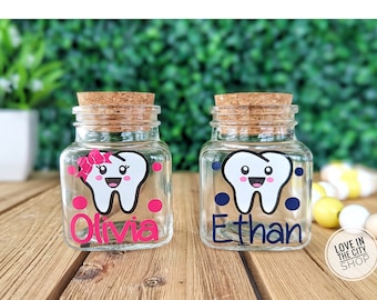 Tooth Fairy Jar, Personalized Tooth Jar, Baby Tooth Storage, Baby Keepsake, Tooth Fairy Holder, Baby Tooth Keepsake, Lost Tooth, Tooth Jar 