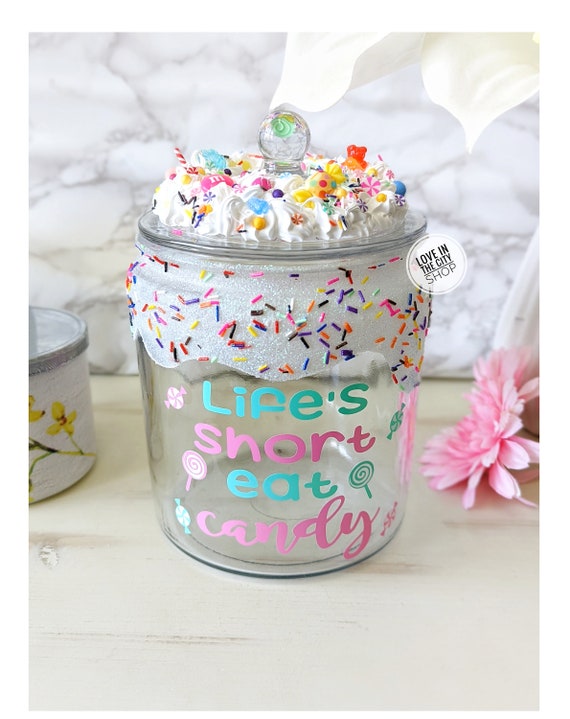 Office Candy Jar Custom Candy Jar Candy Theme Funny Candy Etsy