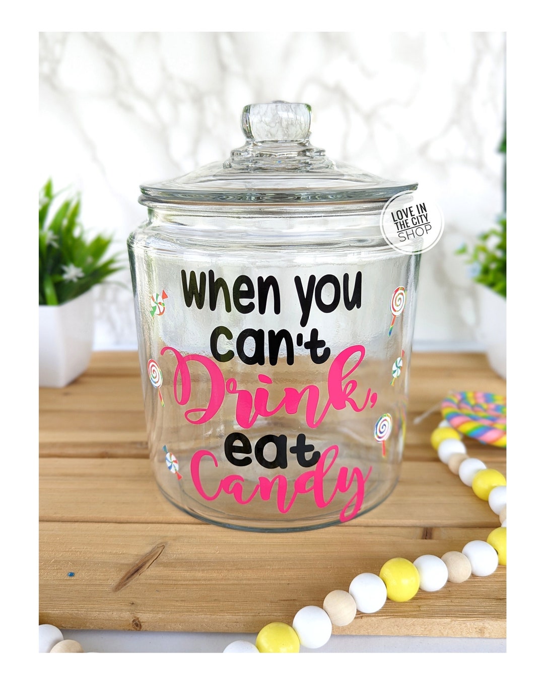 Funny Candy Jar, 21st Birthday Gift, Retirement Gift, Office Candy Jar