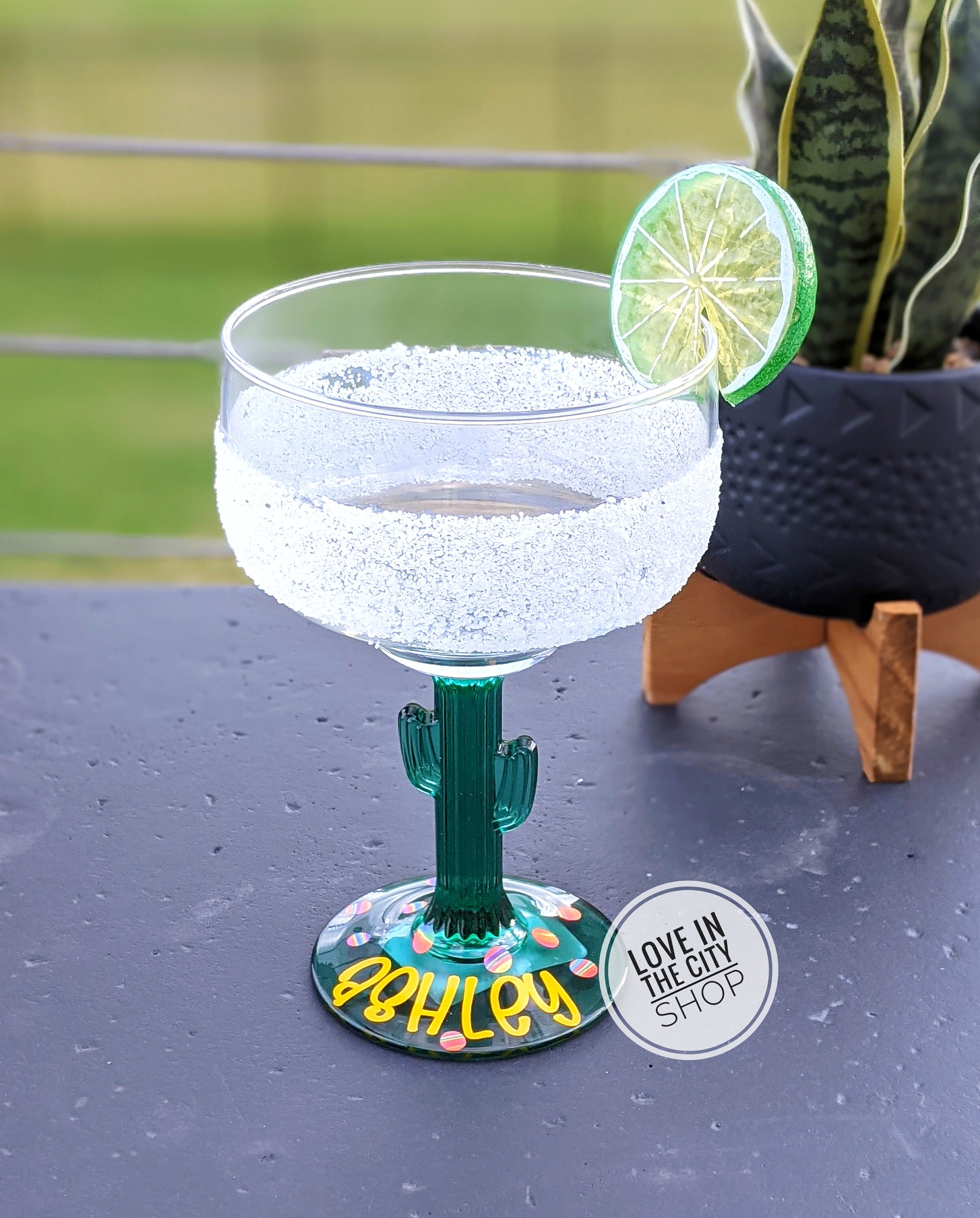 Custom Margarita Glass vacation margarita personalized Etsy