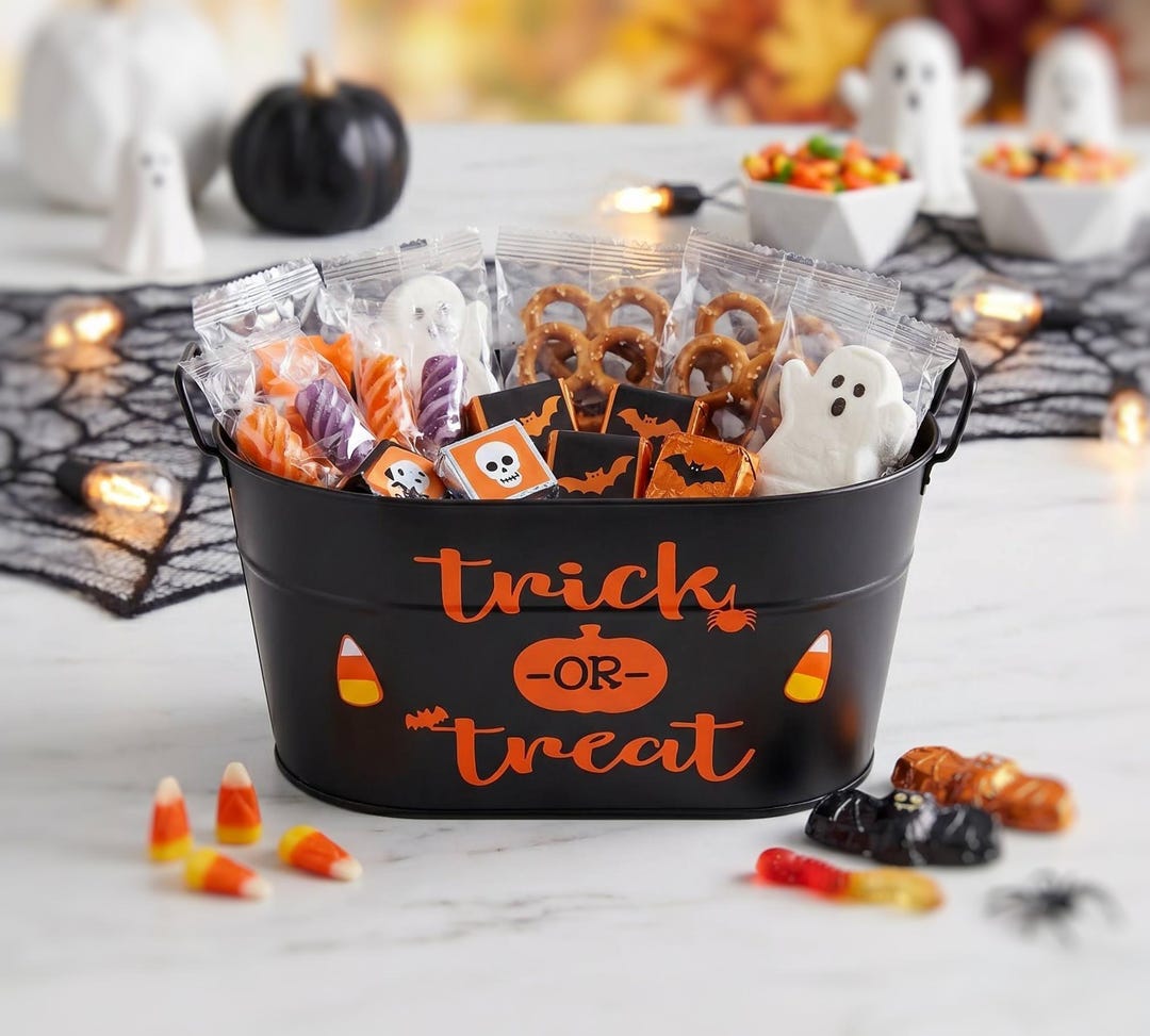 Halloween Candy Bowl, Halloween Candy Bucket, Trick or Treat