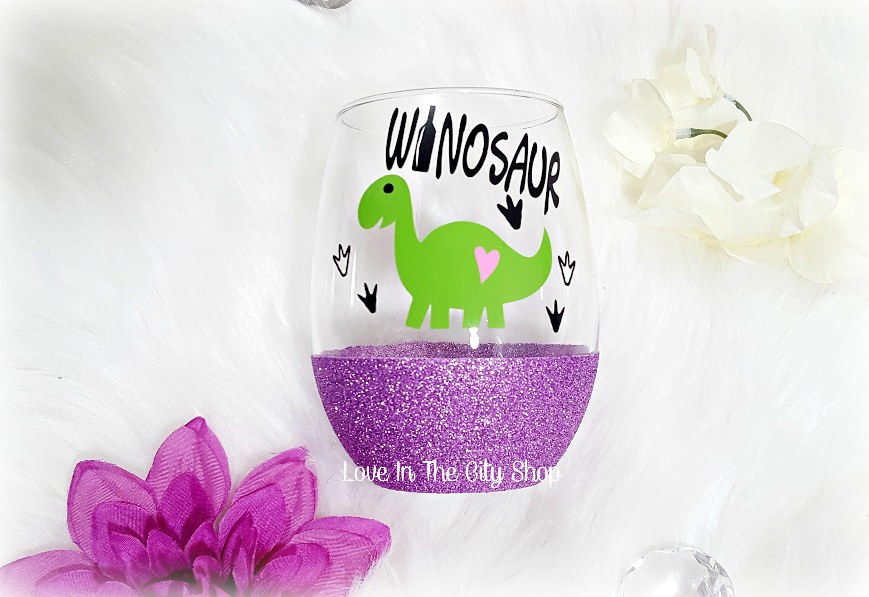 Dinosaur Wine Glass Funny Wine Glass T Rex Wine Glass | Etsy