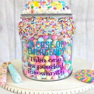 Funny Candy Jar, Office Candy Jar, Boss Candy Jar, Custom Cookie Jar, Glass Candy Jar, candy bowl, Glass Cookie Jar, Personalized candy jar