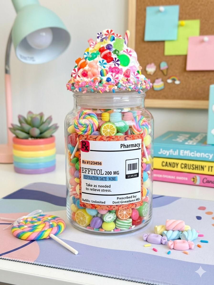 Funny Label Candy Jar With Lid, Therapist Gift, Psychiatrist Gift