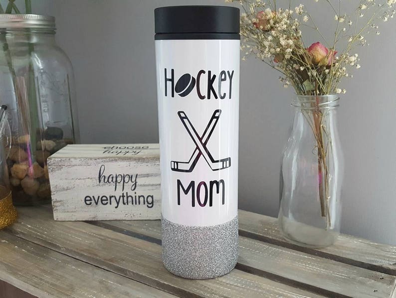 hockey mom travel mug