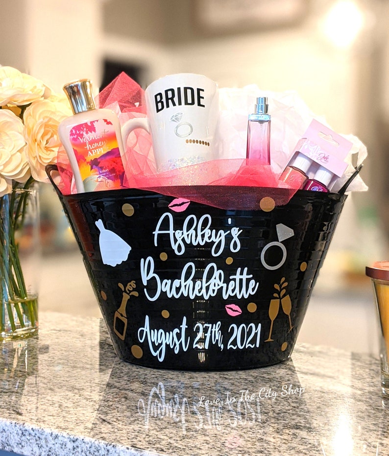 Bride gift basket wedding gift basket bachelorette gift Etsy
