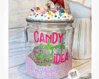 How to Make a Decorative Candy Jar  DIY Candy Container - Dylan's Candy Bar