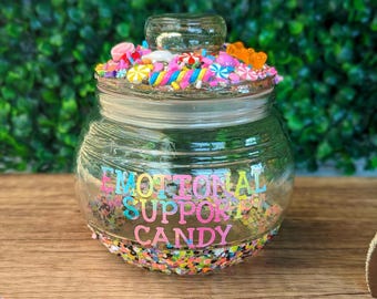 Desk candy jar, funny candy jar, sprinkles jar, candy holder, candy bowl, office candy jar, boss candy jar, co-worker gift, mom candy jar