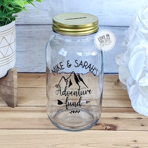Adventure bank, honeymoon bank, travel money fund, travel savings, vacation bank, vacation savings, adventure fund, vacation funds
