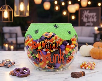 Funny Halloween Candy Bowl, Office Candy Bowl, Halloween candy jar, snack bowl for desk, receptionist candy bowl, Halloween theme decor