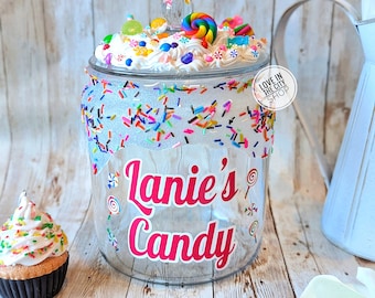 Funny Candy Jar, Office Candy Jar, Boss Candy Jar, Custom Cookie Jar, Glass Candy Jar, candy bowl, Glass Cookie Jar, Personalized candy jar