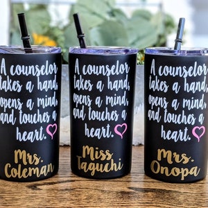 Counselor gift, counselor tumbler, school counselor gift, teacher tumbler, best counselor, counselor thank you, personalized counselor