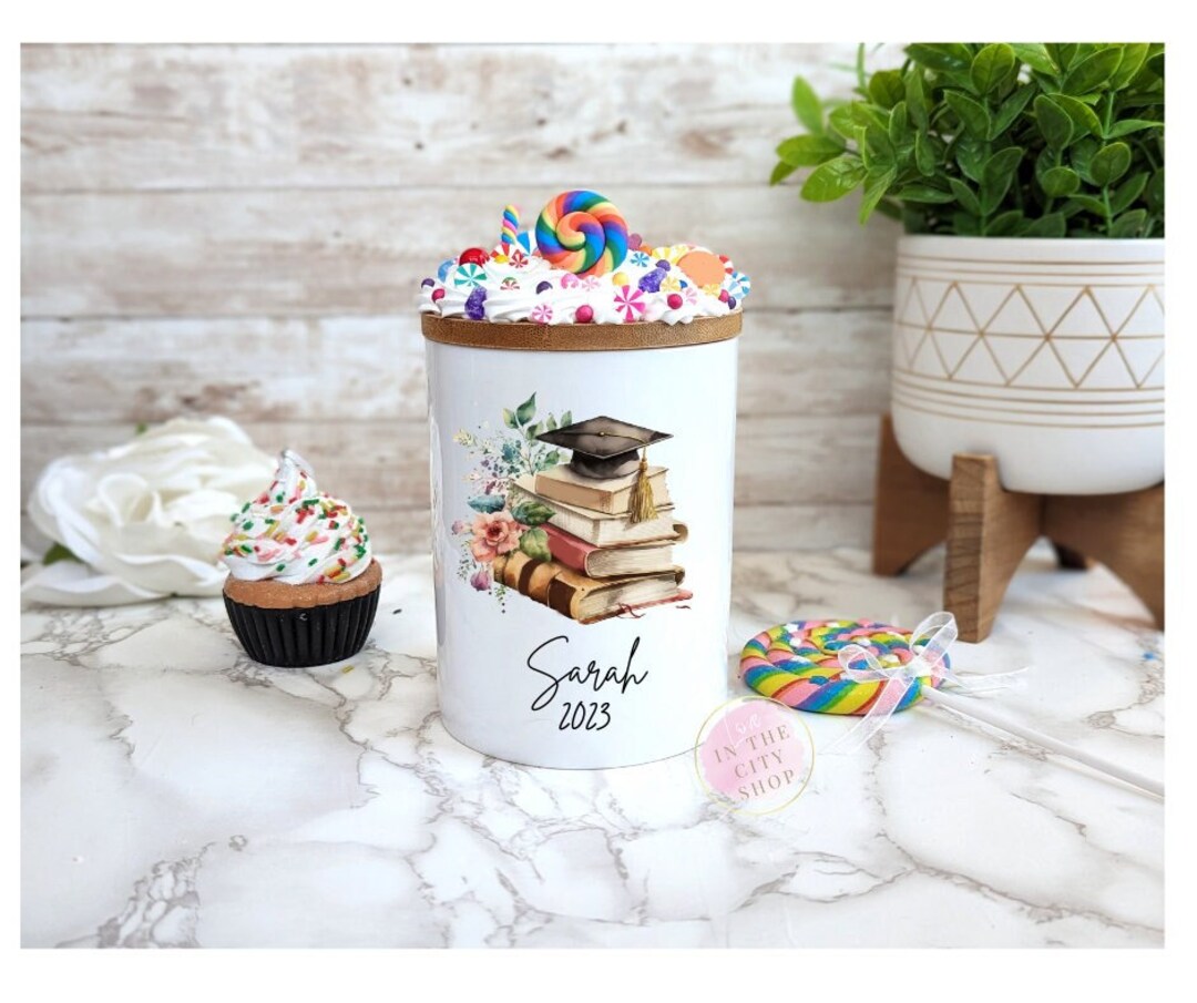 Graduation Candy Jar, Motivational Gift, College Graduate Gift, Law