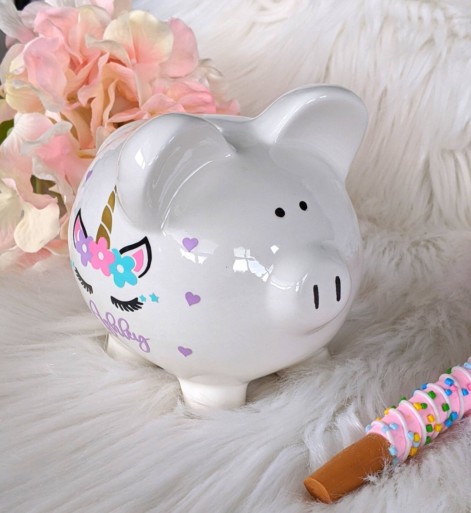 Mini Unicorn Piggy Bank Unicorn Bank Unicorn Face Bank Girl Etsy