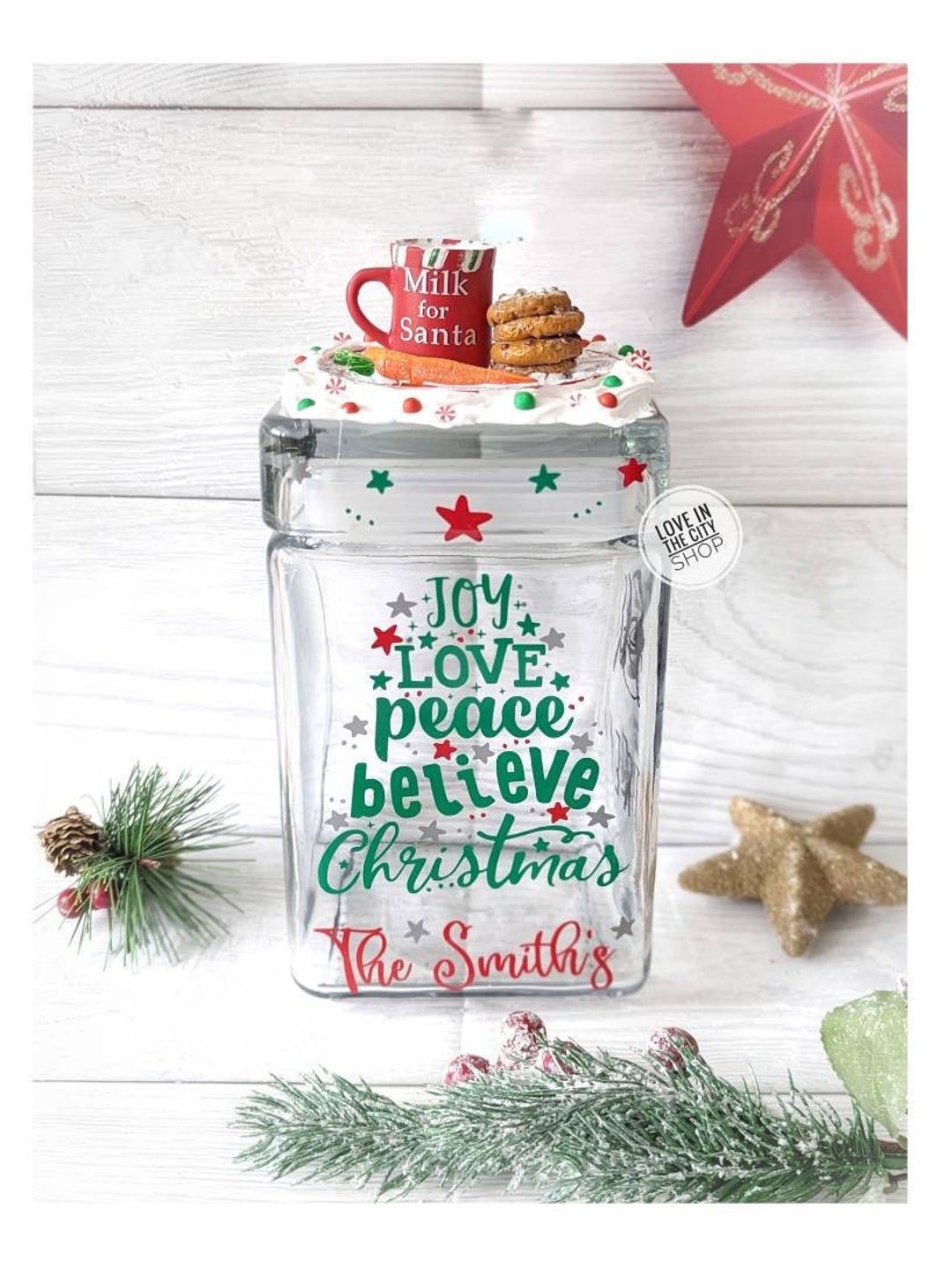 Pot En Verre En Forme De Sapin De Noël Avec Couvercle - Rangement Décoratif Pour Biscuits, Bonbons Et Friandises De Fête