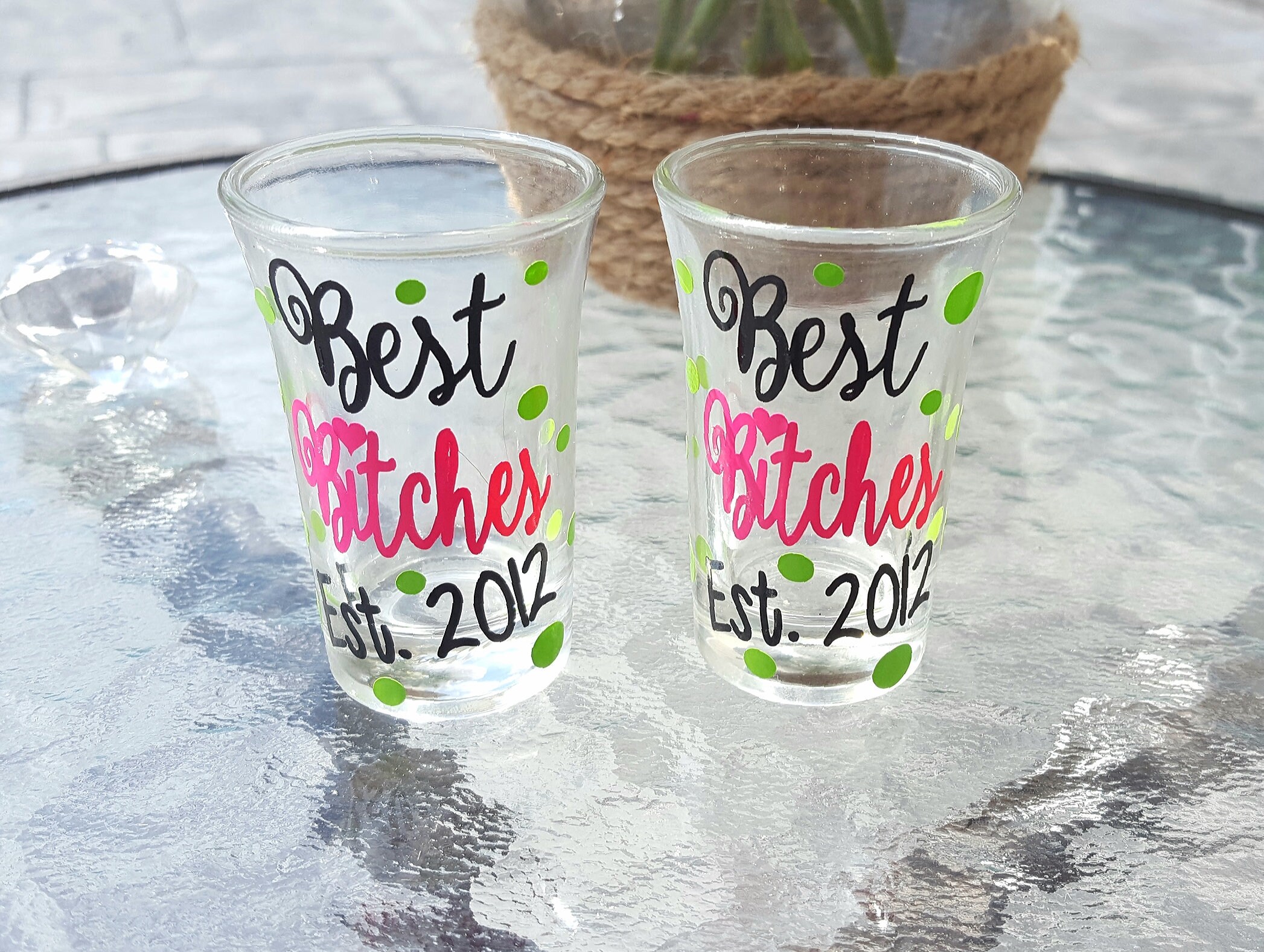 Beste Freunde schoss Glas Freundschaft Schuss Glas Etsy
