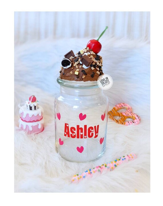 Jars & Containers frosting topper office candy jar custom candy jar
