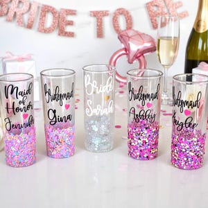 Vaso de chupito para novia, vaso de chupito para dama de honor, vaso de chupito para madrina, vaso de chupito para la novia, vaso de chupito de sirena, vaso de chupito para despedida de soltera