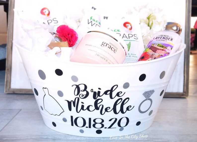 Bride Gift Basket Bridal Gift Basket Wedding Gift Basket Etsy