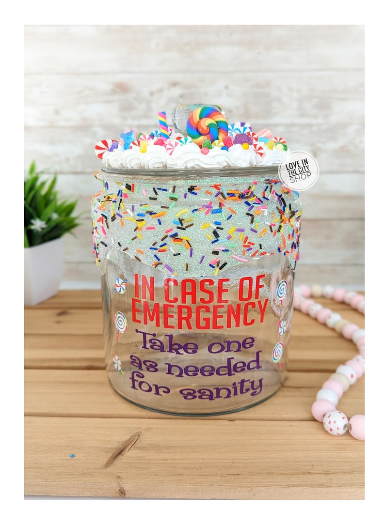 Funny Candy Jar, Office Candy Jar, Boss Candy Jar, Custom Cookie Jar, Glass Candy Jar, candy bowl, Glass Cookie Jar, Personalized candy jar Bild 1