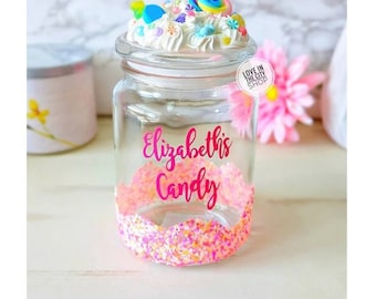 Large Ceramic Emotional Support Candy Jar With Lid – Love In The