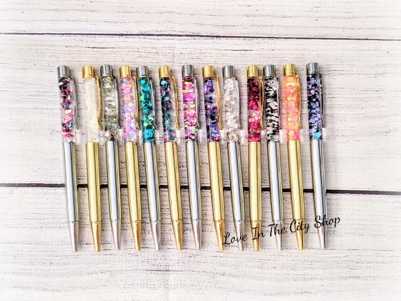 Floating Glitter Pens, Crazy Love, Gifts for Women, Planner Pen