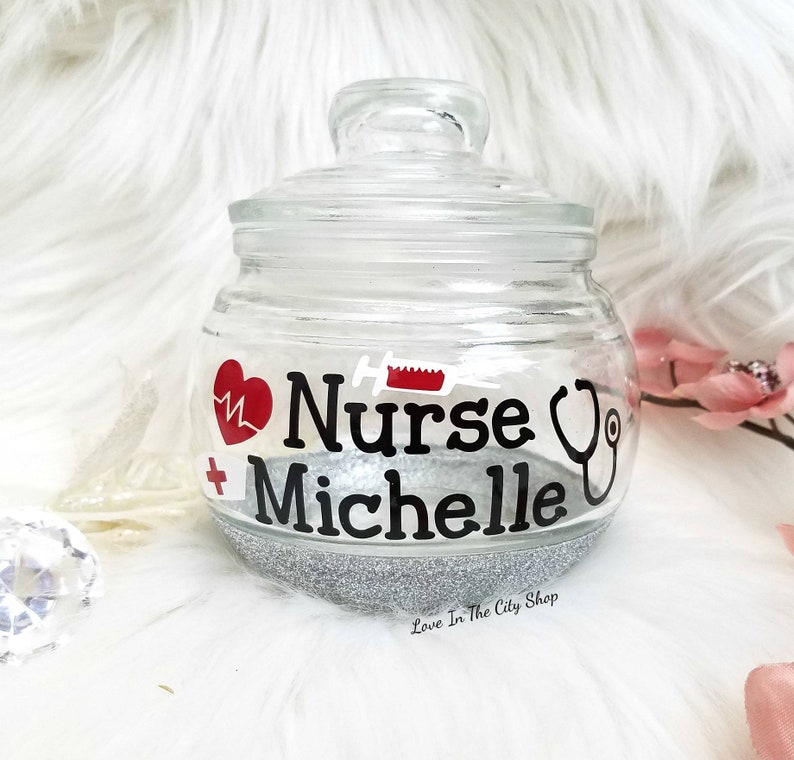 Nurse Candy Jar Nursing Student gift custom nurse gift Etsy