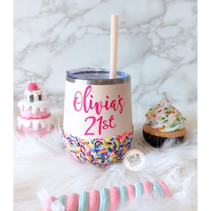 Birthday tumbler, metal tumbler, bachelorette tumbler, wedding party tumblers, bridal party tumblers, 21st birthday tumbler, 40th birthday