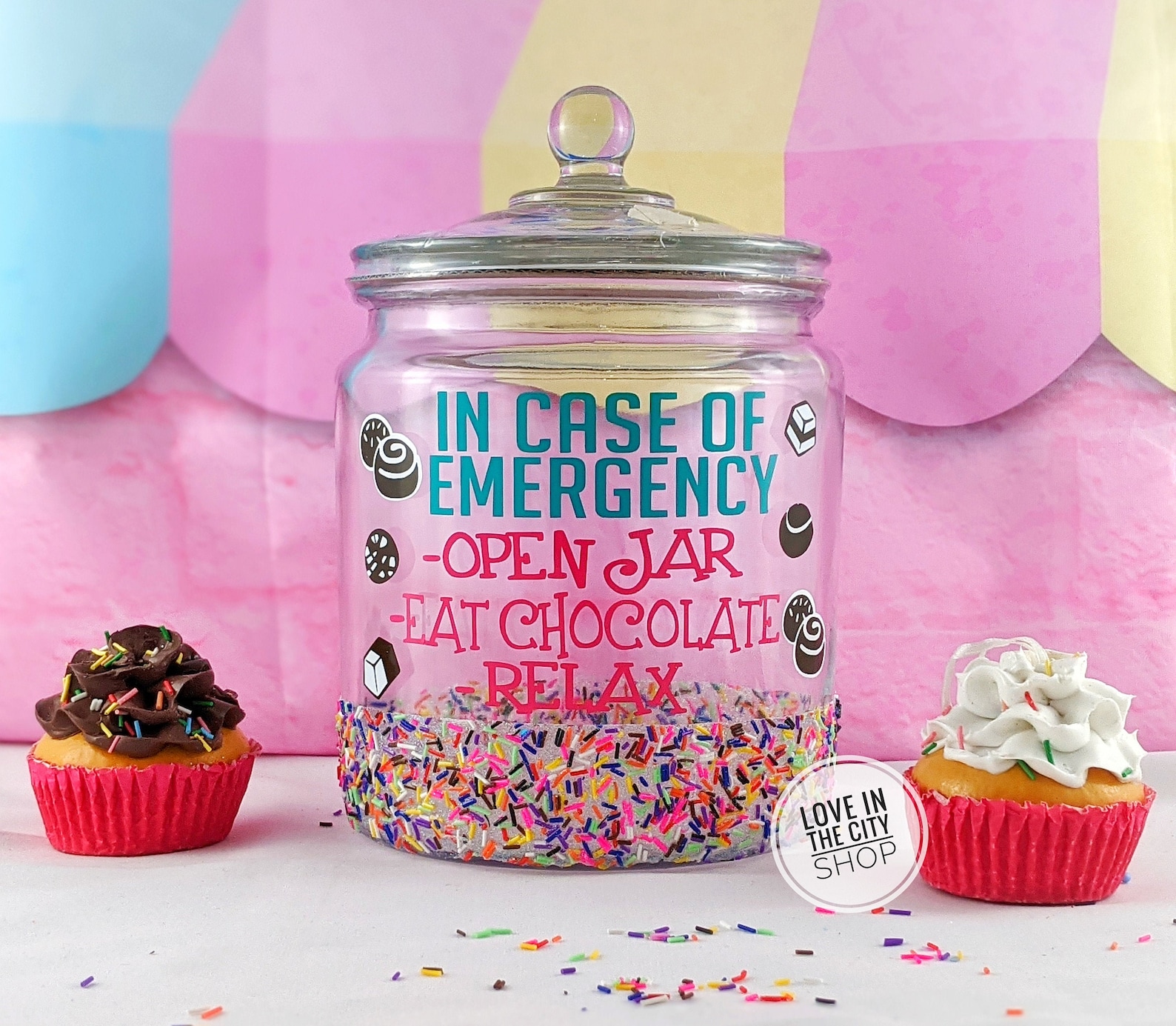 Funny Candy Jar Desk Candy Jar Chocolate Jar Chocolate Etsy