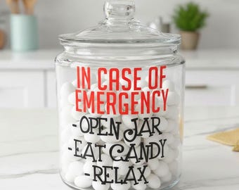 Funny Candy Jar, Office Candy Jar, Boss Candy Jar, Custom Cookie Jar, Glass Candy Jar, candy bowl, Glass Cookie Jar, retirement gift