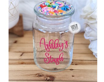 Personalized Cookie Jar-christmas Gift Idea-custom Cookie Jar-kitchen  Gift-teacher Gift-treat Storage-corporate Gift Idea SHIPS 24 HOURS 