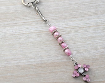 Lanyard For Mum With Key Ring Chain For Home or Car / Luggage or Knapsack Accessory For Women / Cross Gift Idea Wife Mom Friend