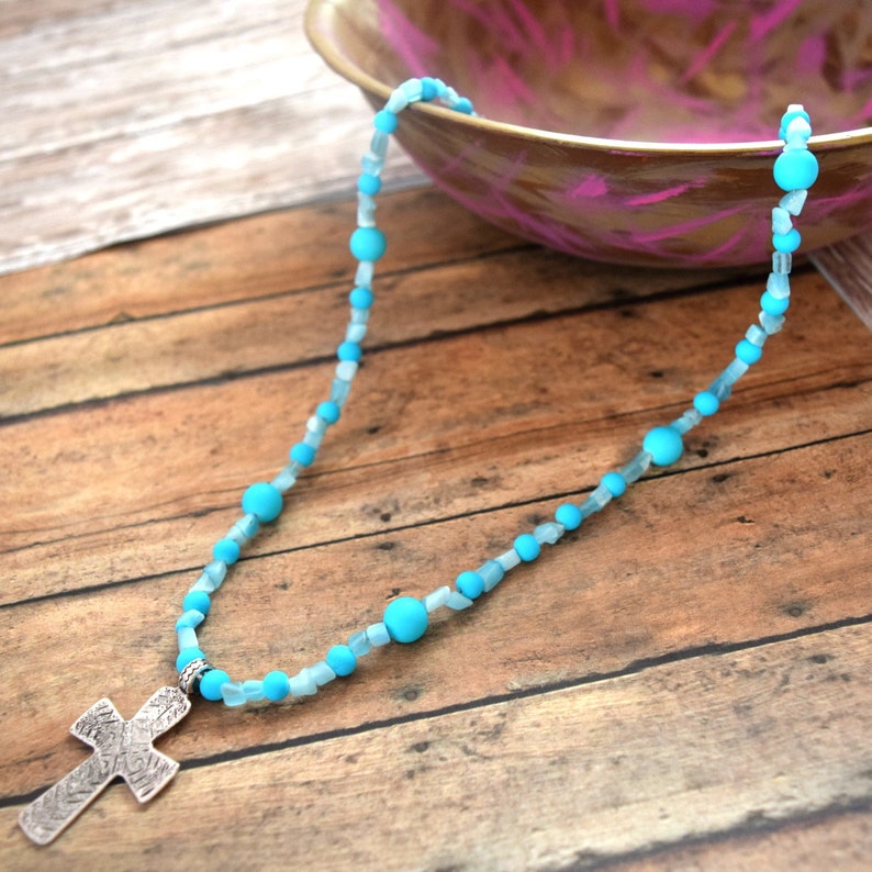 Faith Jewelry Cross For Mom Mommy Necklace Cross Gift For Wife Baptism Gift Neck Jewelry Keepsake Necklace Unique Gift Ideas