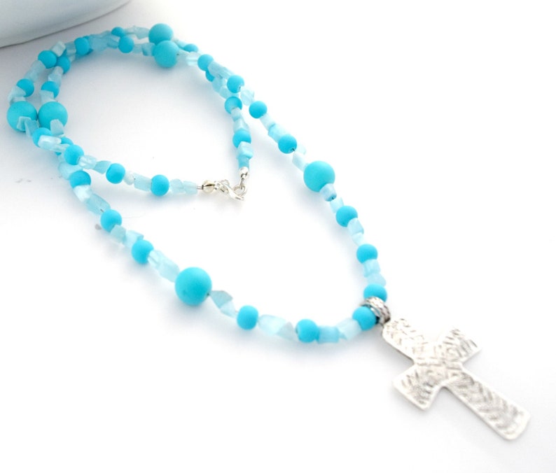 Faith Jewelry Cross For Mom Mommy Necklace Cross Gift For Wife Baptism Gift Neck Jewelry Keepsake Necklace Unique Gift Ideas