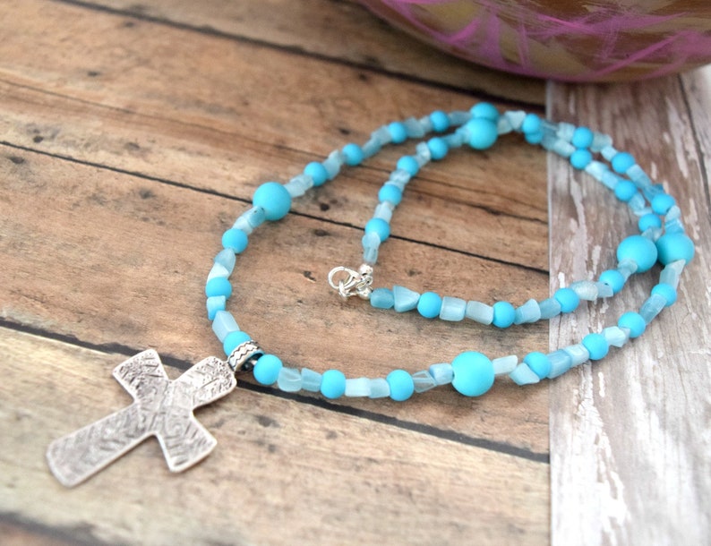 Faith Jewelry Cross For Mom Mommy Necklace Cross Gift For Wife Baptism Gift Neck Jewelry Keepsake Necklace Unique Gift Ideas