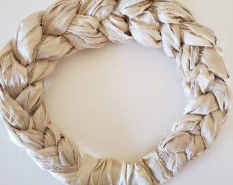 Thick, rich, and creamy! Is it a milkshake...or my lovely Sari Silk Braided Headband? Either one is delicious on a hot summer&#39;s day!