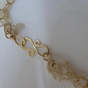 STERLING LOOP CHAIN & WILD PEARLS 36