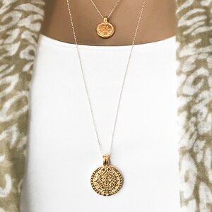 Mayan coin necklace clearance
