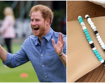 Harry Inspired Beaded Bracelet, Czech Glass, Sterling Silver, #1314