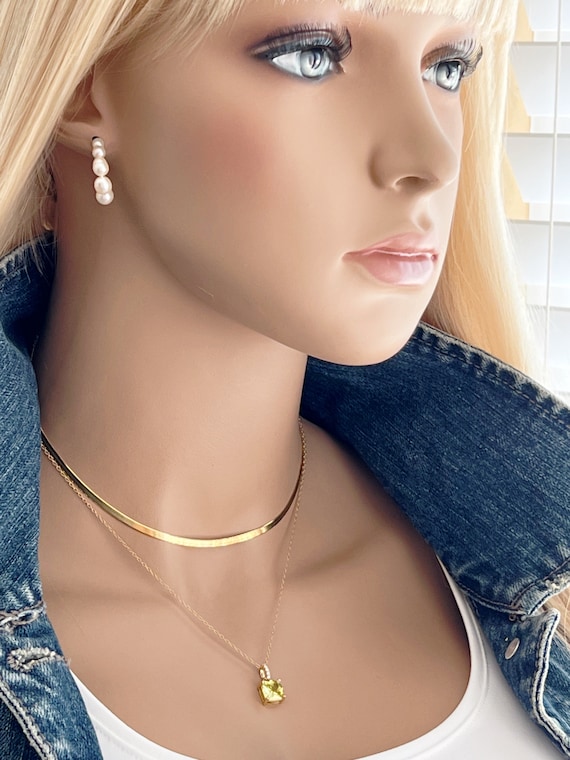 Kate Middleton Inspired Pearl Hoop Earrings, High Quality Graduated Rice Pearls, Sterling Silver Hoops, Royal Replicas, #1581