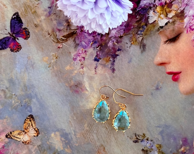 14k Gold Filled Petite Teardrop Earrings, Classic Kate Middleton Style, Small Dainty Earrings, Gift for her #1815