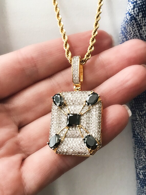 Cute Apple charm stainless steel necklace with a shiny zircon stone USA Seller