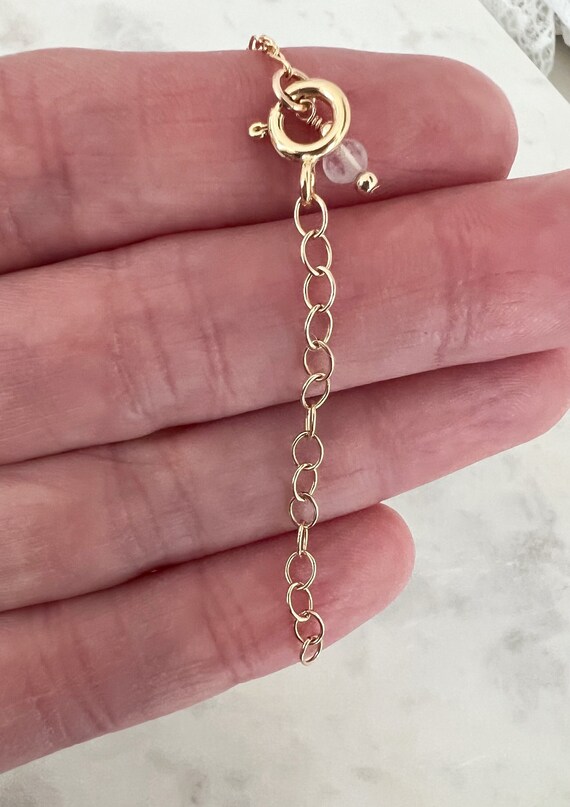 14k Gold Filled or Sterling Silver Necklace Extender with Clasp, Adjustable Necklace Add On, #517/#912