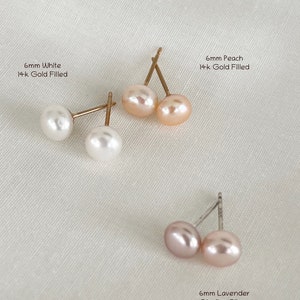 Kate Middleton Inspired Pearl Post Earrings, Sterling Silver or 14k ...