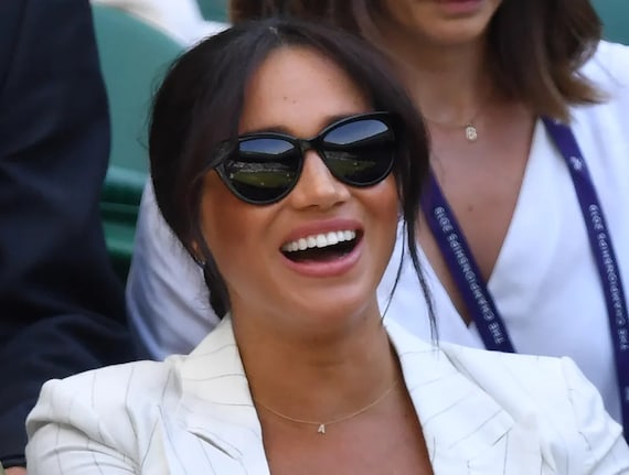 Tiny Sterling Silver Initial Necklace: Meghan Markel Inspired Dainty Tiny Charm, #580