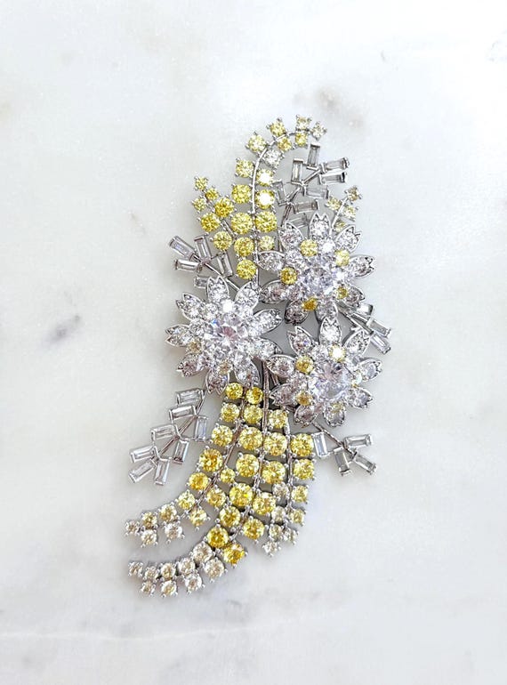 Clearance - Australian Wattle Brooches, Slight Defects, Great Value, Large Sparkly Brooches, #1800