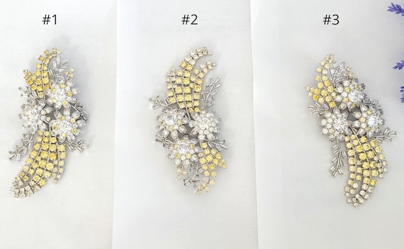 Clearance - Australian Wattle Brooches, Slight Defects, Great Value, Large Sparkly Brooches, #1800