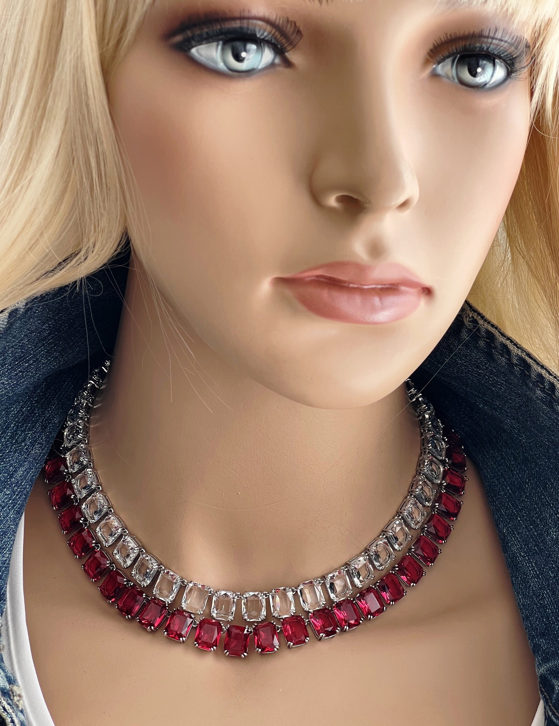 Sparkling Rhinestone Chain Necklace Multi Layer European & American Choker  Moti Necklace For Womens Dress & Party Jewelry From Autothings, $9.56 |  DHgate.Com