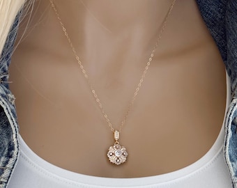 Victorian 14k Gold Filled Necklace, Edwardian Gold Jewelry, Dainty Victorian Vintage Style, Bridgerton Inspired Art Deco #1814