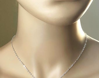 Teeny Tiny Padlock Necklace, 100% Sterling Silver, Silver Lock Choker, Petite REAL Padlock, Opens & Closes, #944